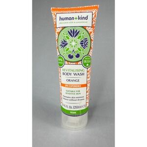 Human+Kind Revitalising Body Wash Orange Spa Experience 8.45 Fl Oz 250ml Vegan